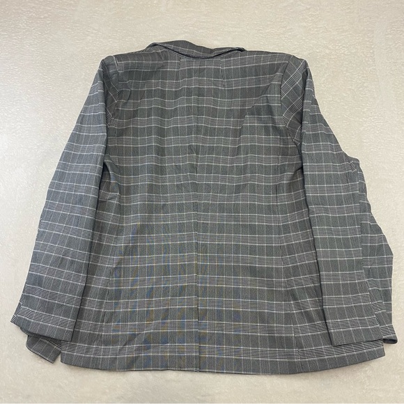 NWT Lane Bryant the Bryant Blazer Black White Houndstooth Plaid Jacket Size 26 - Picture 8 of 11